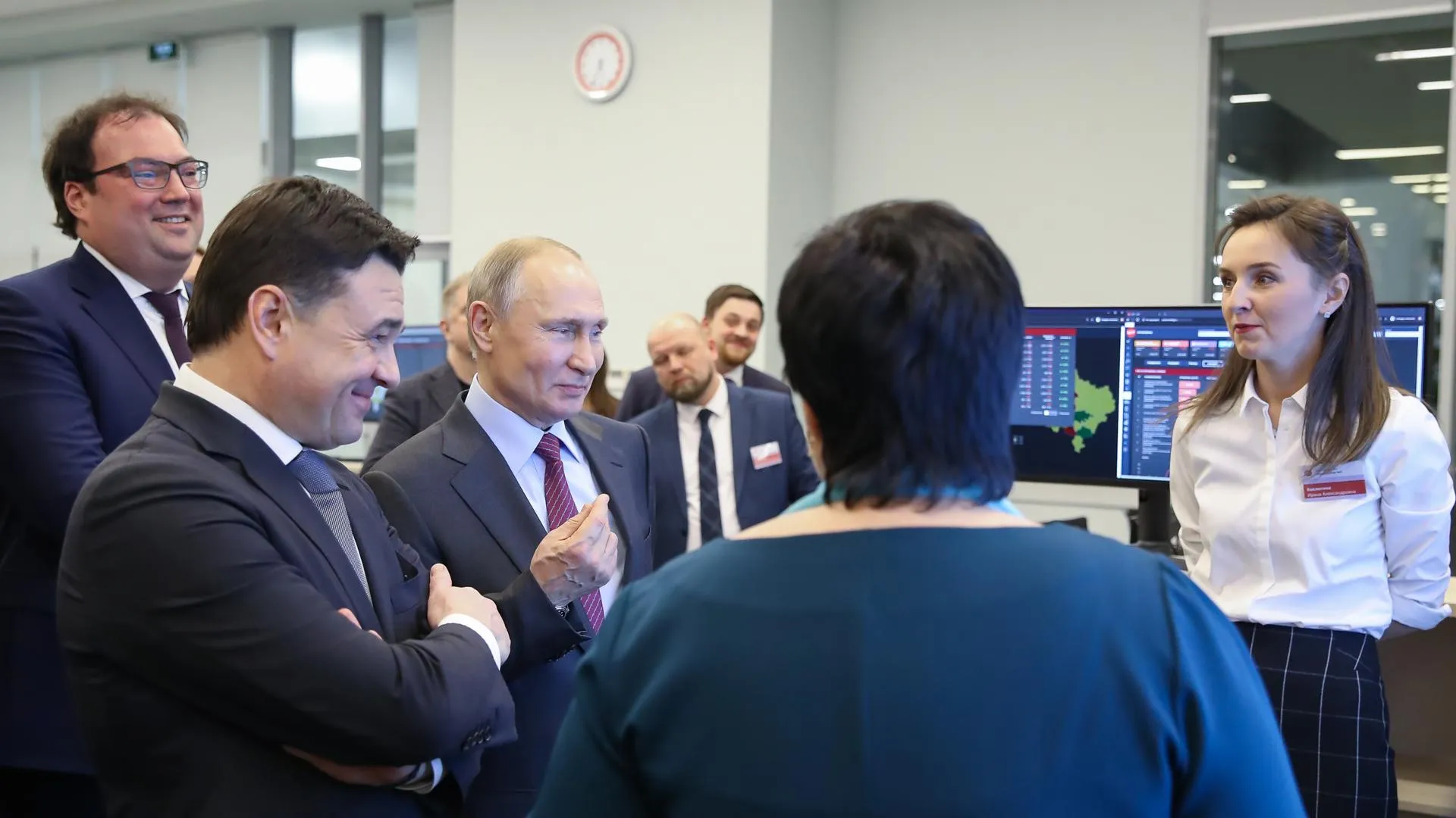 Путин ознакомился с работой подмосковного Центра управления регионом