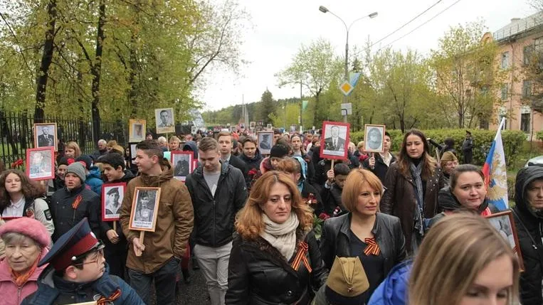 Колонна «Бессмертного полка» пройдет по улице Кирова в Люберцах 9 мая
