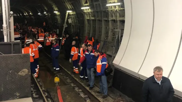 В Сети появилось фото подтопленной «салатовой» ветки столичного метро