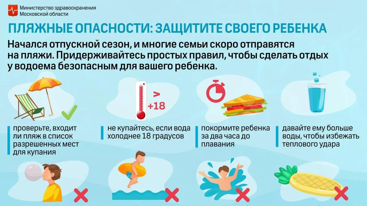 Врач-педиатр Подмосковья рассказала о правилах безопасного купания
