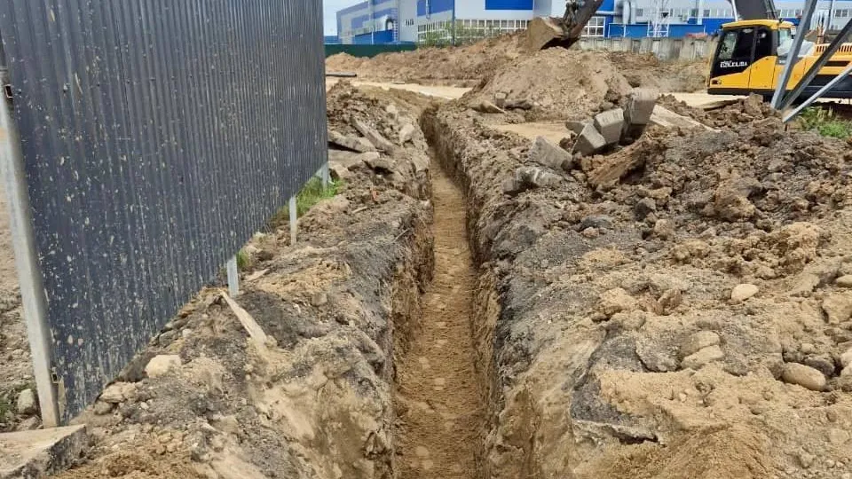 В Лобне продолжается реконструкция ул Гагарина