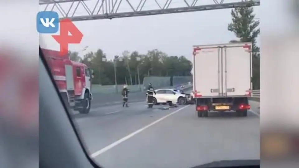 Видео с места аварии с участием ребенка в Подмосковье