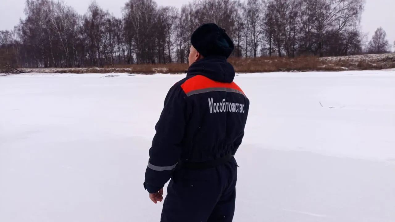 Спасатели Подмосковья предупреждают об опасности выхода на тонкий лед водоема