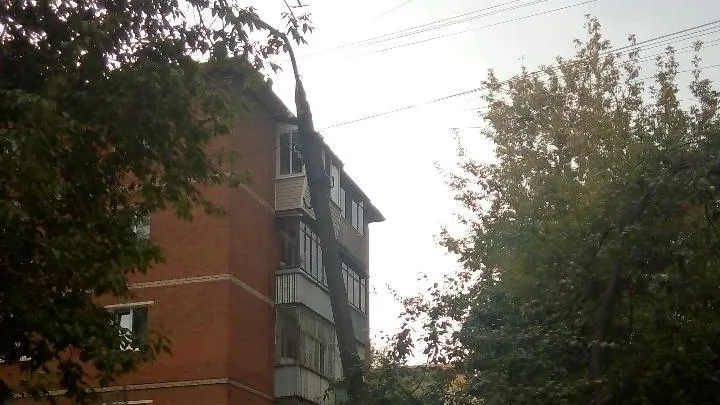В Подольске выпрямят покосившийся столб у детского сада на улице Свердлова до 13 сентября