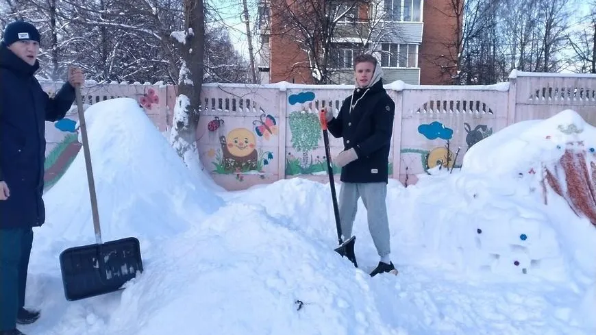 Жителей Подольска призвали содействовать в уборке дворов от снега