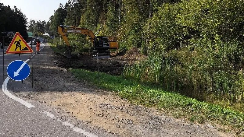 В Истре началось строительство пересечения на дороге М‑9»Балтия» — Веледниково – Лешково