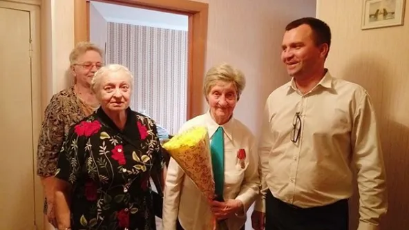 Жительницу поселка Люберец поздравили с 90‑летием