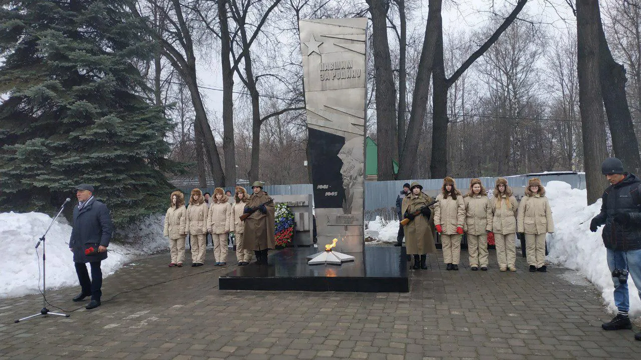 Торжественный митинг ко Дню защитника Отечества прошел в Королеве