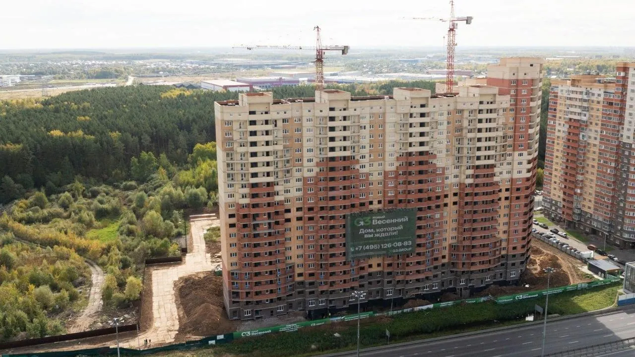 В Подольске возобновили активное строительство дома «Новый Весенний»