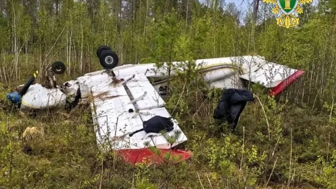 Лежит в воде: появились фото с места падения самолета под Тюменью