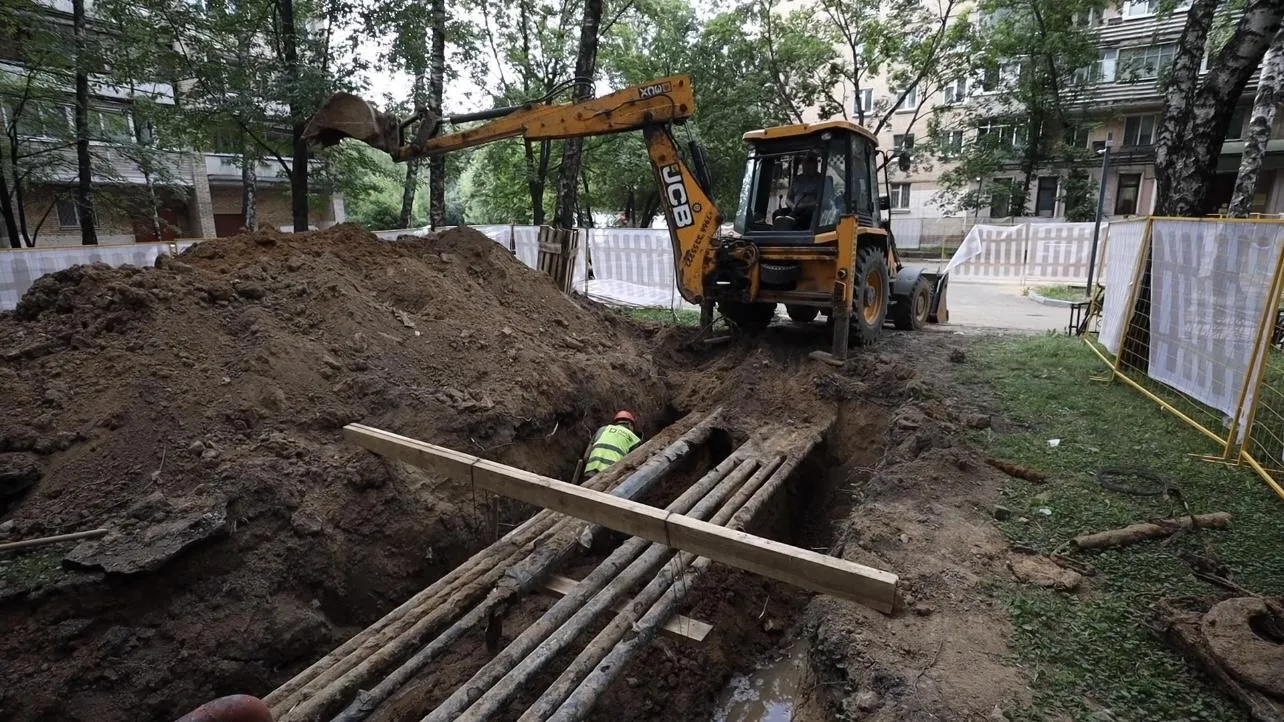 В Химках реконструируют теплосети на Юбилейном проспекте