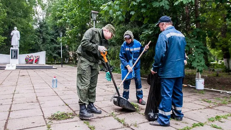 Благоустройство Сквера боевой славы завершили в микрорайоне Гагарина Балашихи