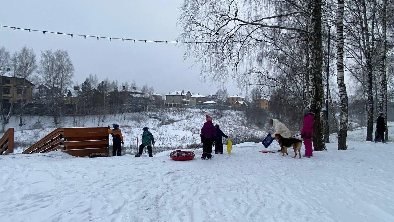 В Центральном парке Наро‑Фоминска работает тюбинговая горка