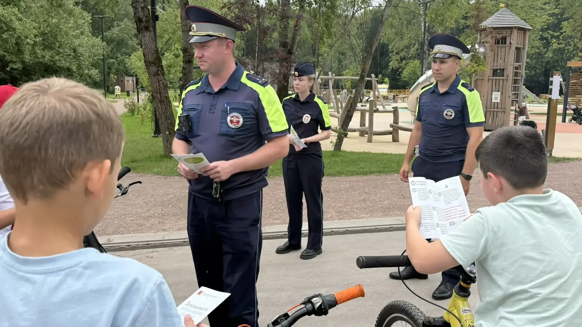 Госавтоинспекция провела акцию для велосипедистов в Одинцовском округе