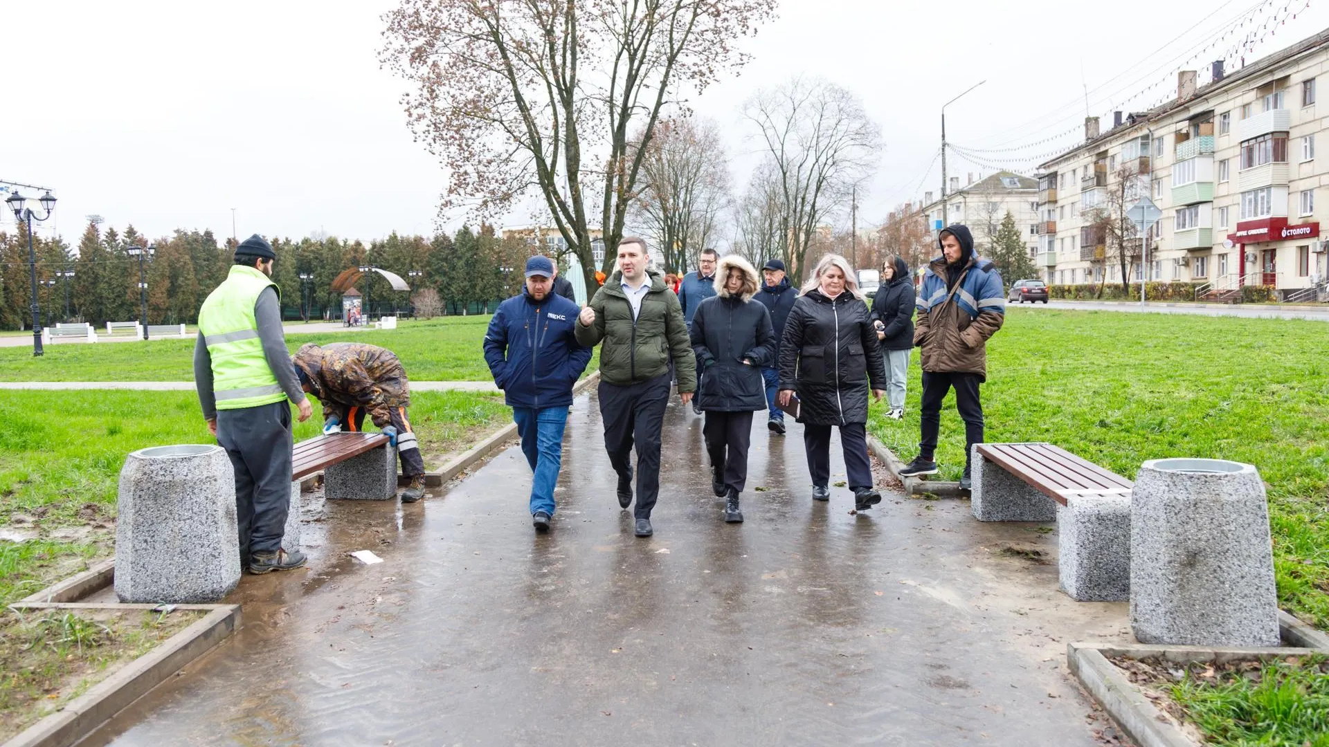 Благоустройство территории после реконструкции теплосетей в Кашира-2 продолжается