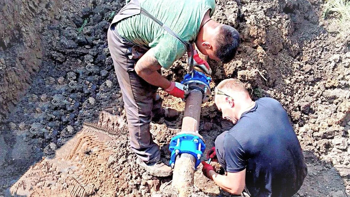 Подмосковные строители начали замену участка водовода в Новоазовском округе ДНР