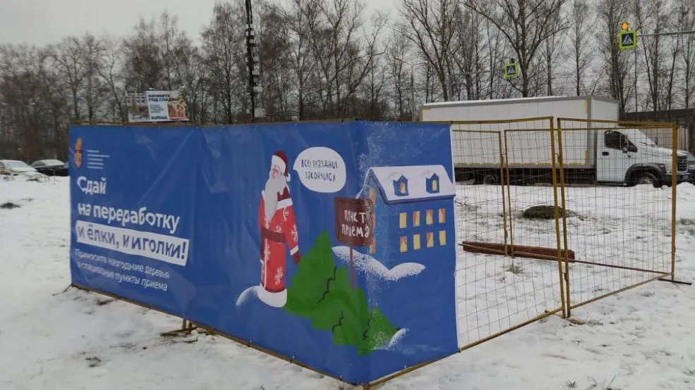 В Долгопрудном новогодние елки будут принимать на спецплощадках