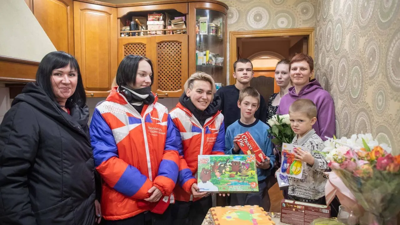 Волонтеры поздравили с 3‑летием сына мобилизованного бойца из Подольска