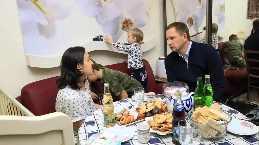 Глава Красногорска пообщался с семьей мобилизованного