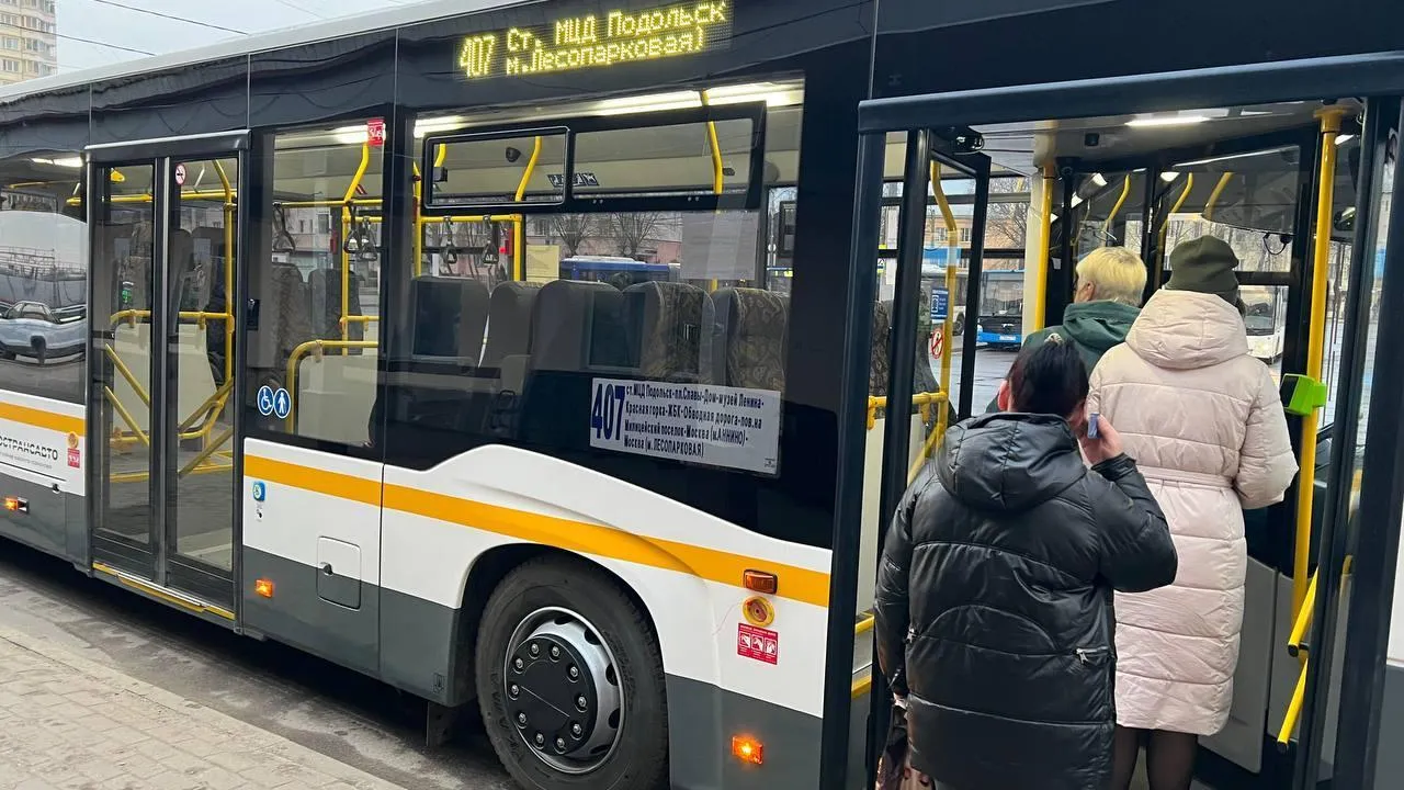 В Подольске 10 новых автобусов вышли на маршруты с наибольшим пассажиропотоком