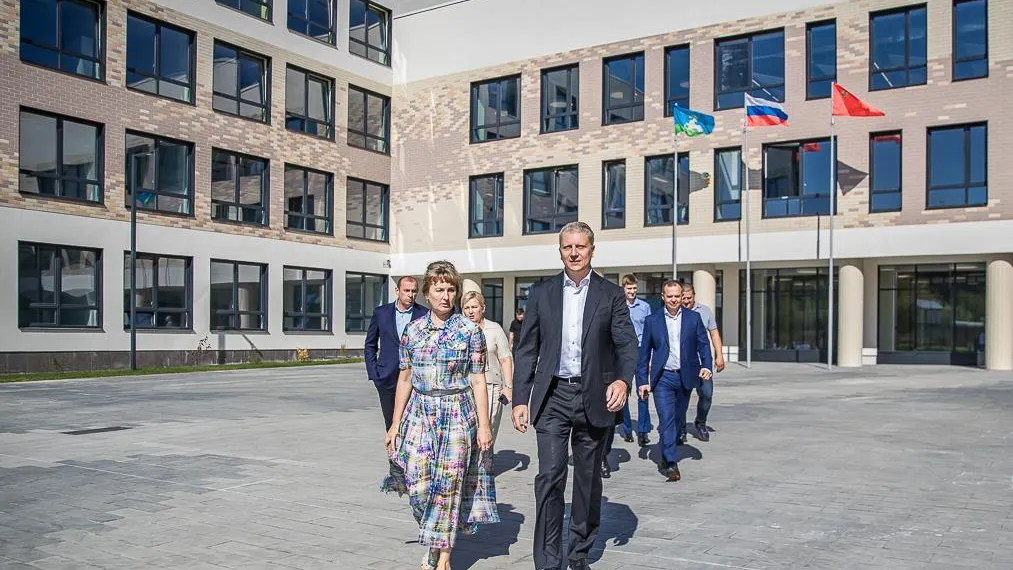 Новую школу на 600 мест в Заречье осмотрел глава Одинцова