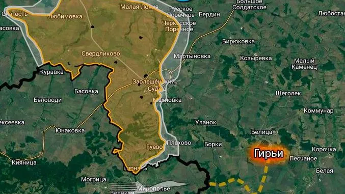 Украинская разведгруппа на БТР въехала в Беловский район Курской области