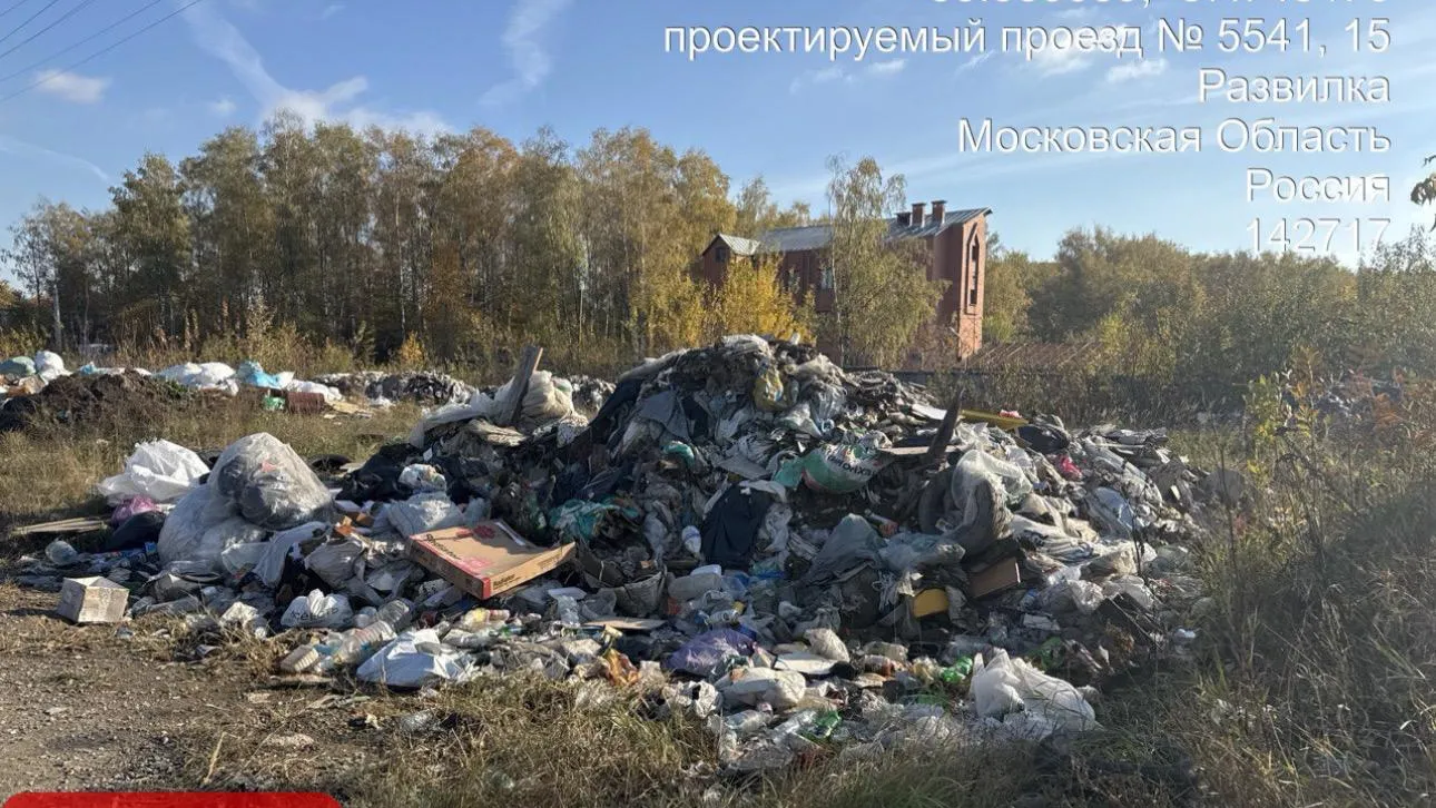 Свыше 300 куб метров мусора вывезено с участка в Развилке Ленинского округа