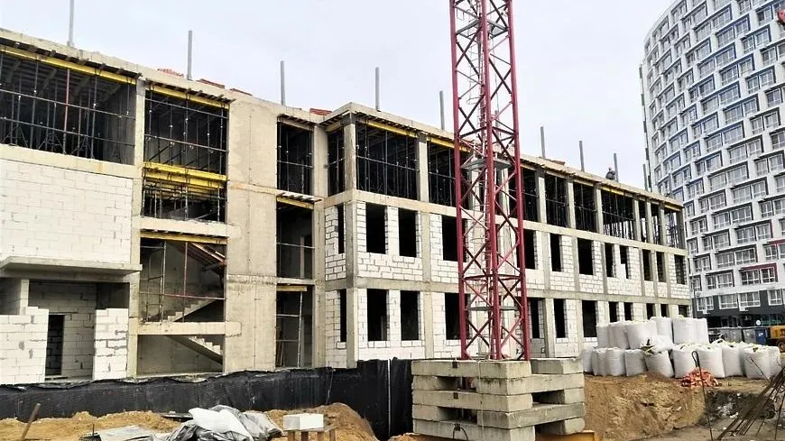 Каркас здания нового детсада возвели в Королеве