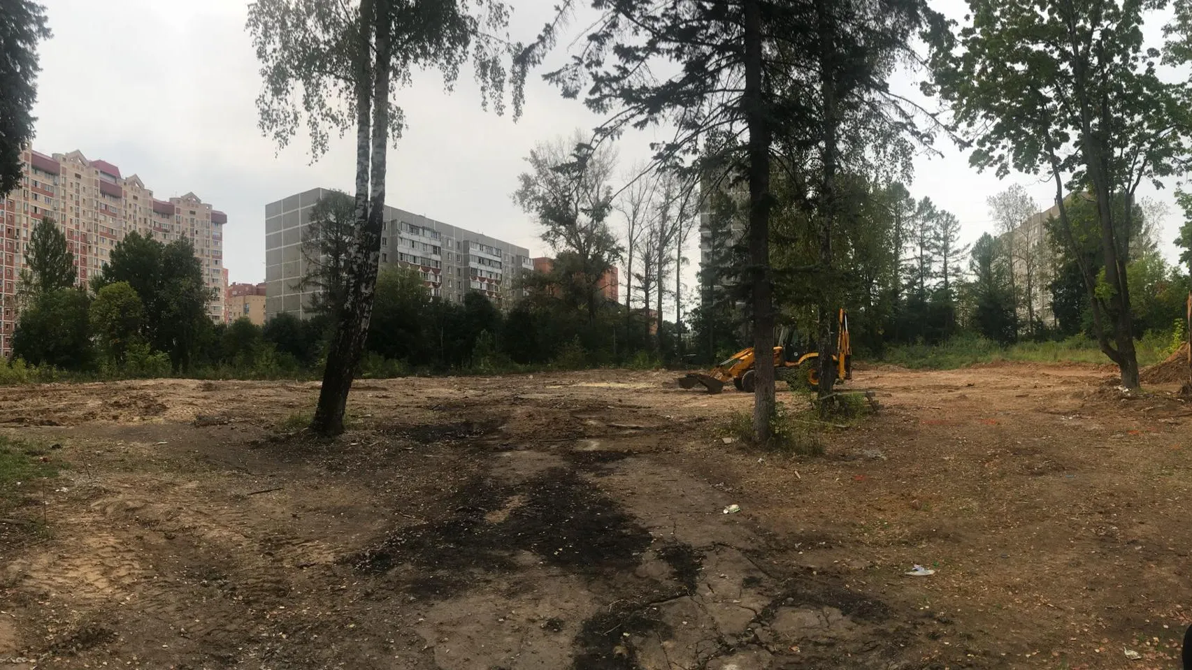 Подрядчик завершил снос старого здания на улице Школьная в Подольске