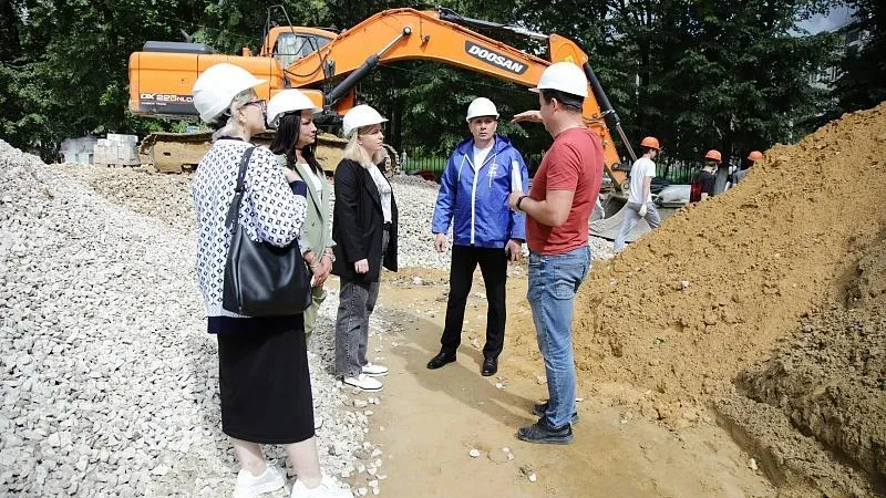 В Воскресенске продолжается капитальный ремонт Москворецкой гимназии