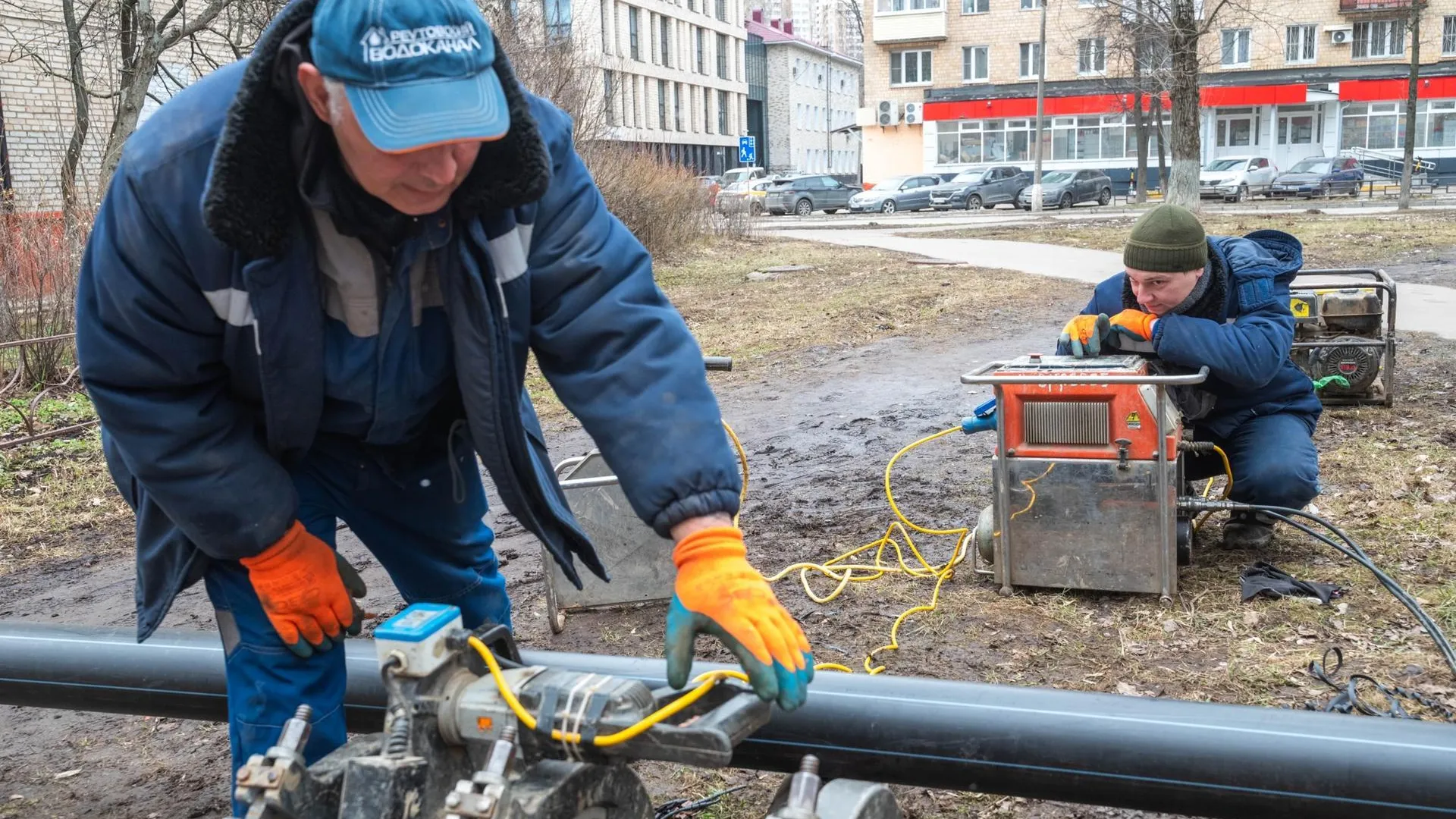 В Реутове заменят систему водоотведения на улице Гагарина
