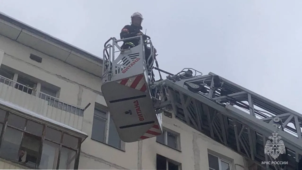 Двое детей чуть не погибли во время пожара в доме на улице Удальцова в Москве
