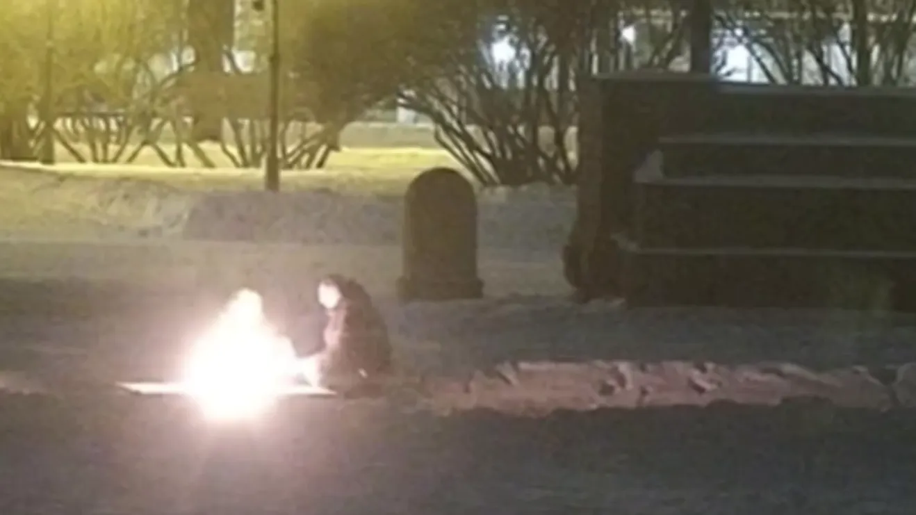 Житель Петербурга затушил из бутылки Вечный огонь на Марсовом поле