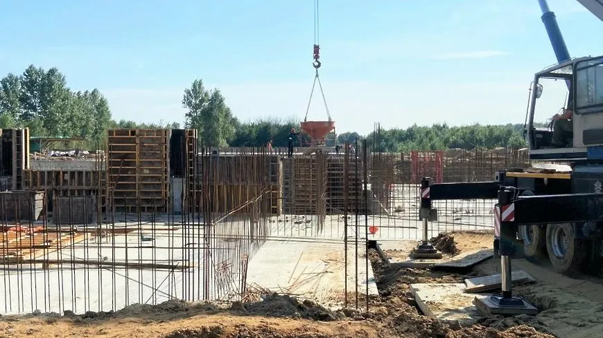 Первый этаж школы на 1,1 тыс мест начали строить в микрорайоне Ольгино Балашихи