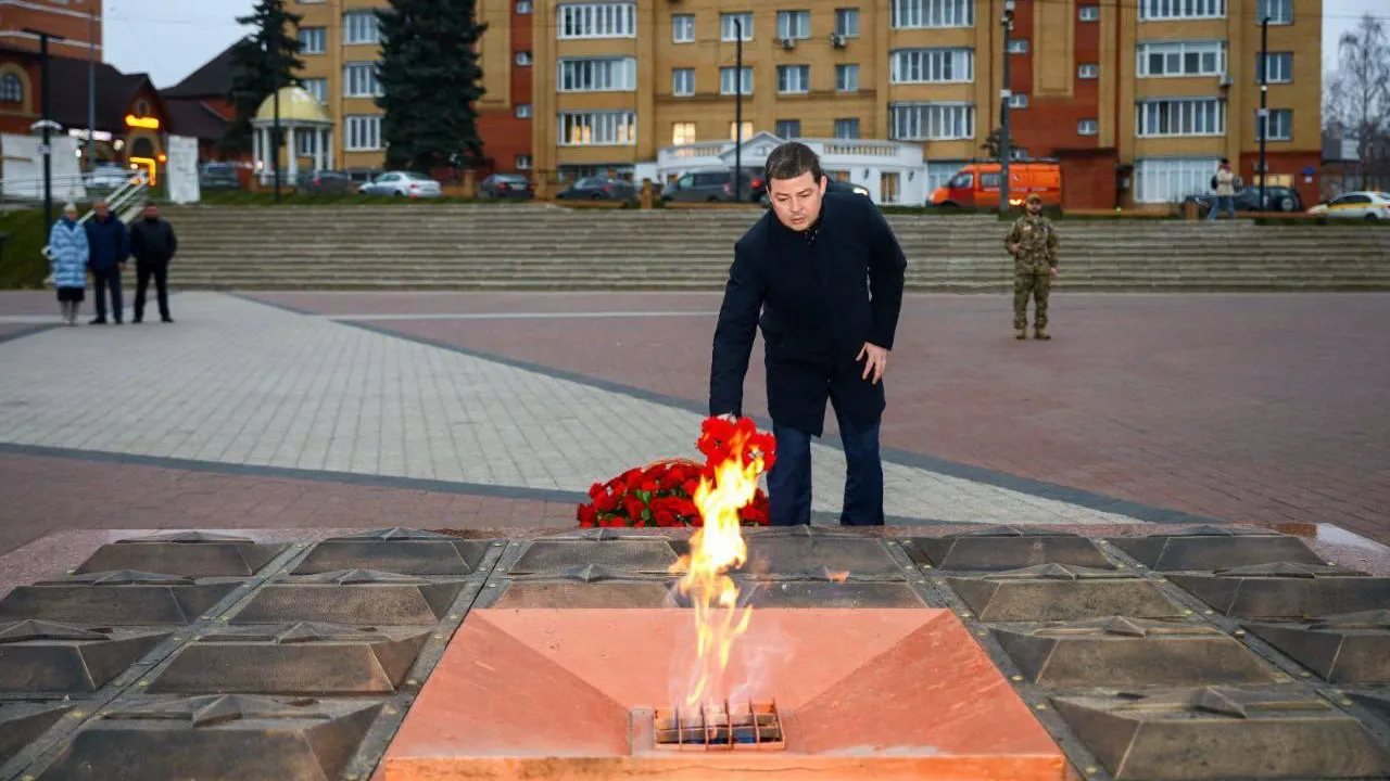 В Раменском округе зажгли вечный огонь
