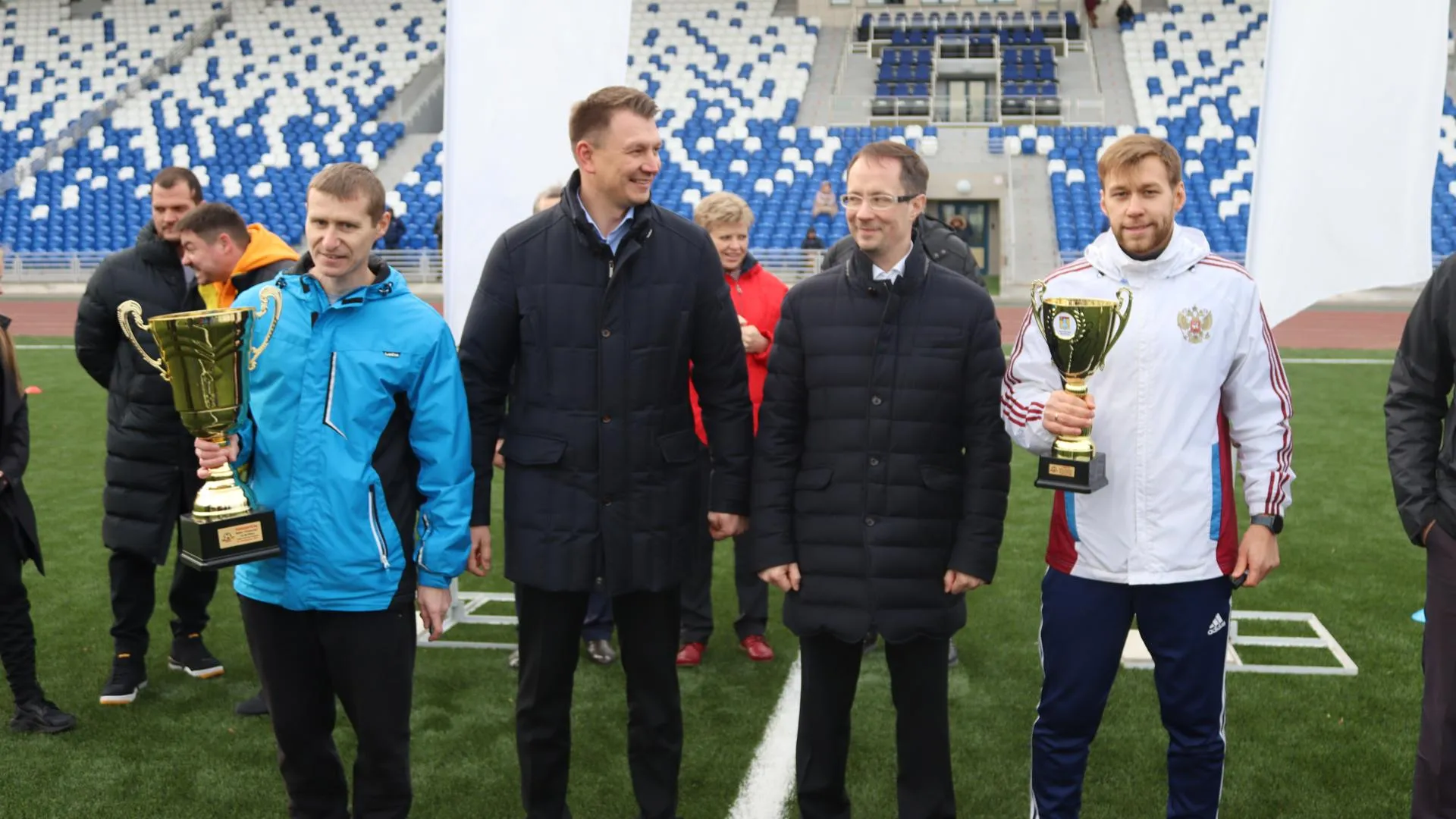 Новое футбольное поле открыли на стадионе «Авангард» Домодедова