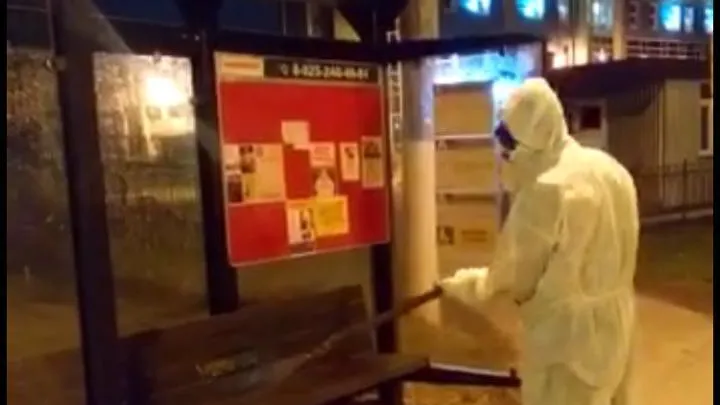 Более 80 км дорог продезинфицировали в Красногорске за день