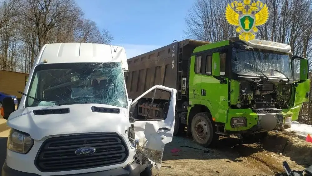 8 человек пострадали при столкновении грузовика с микроавтобусом под Калугой