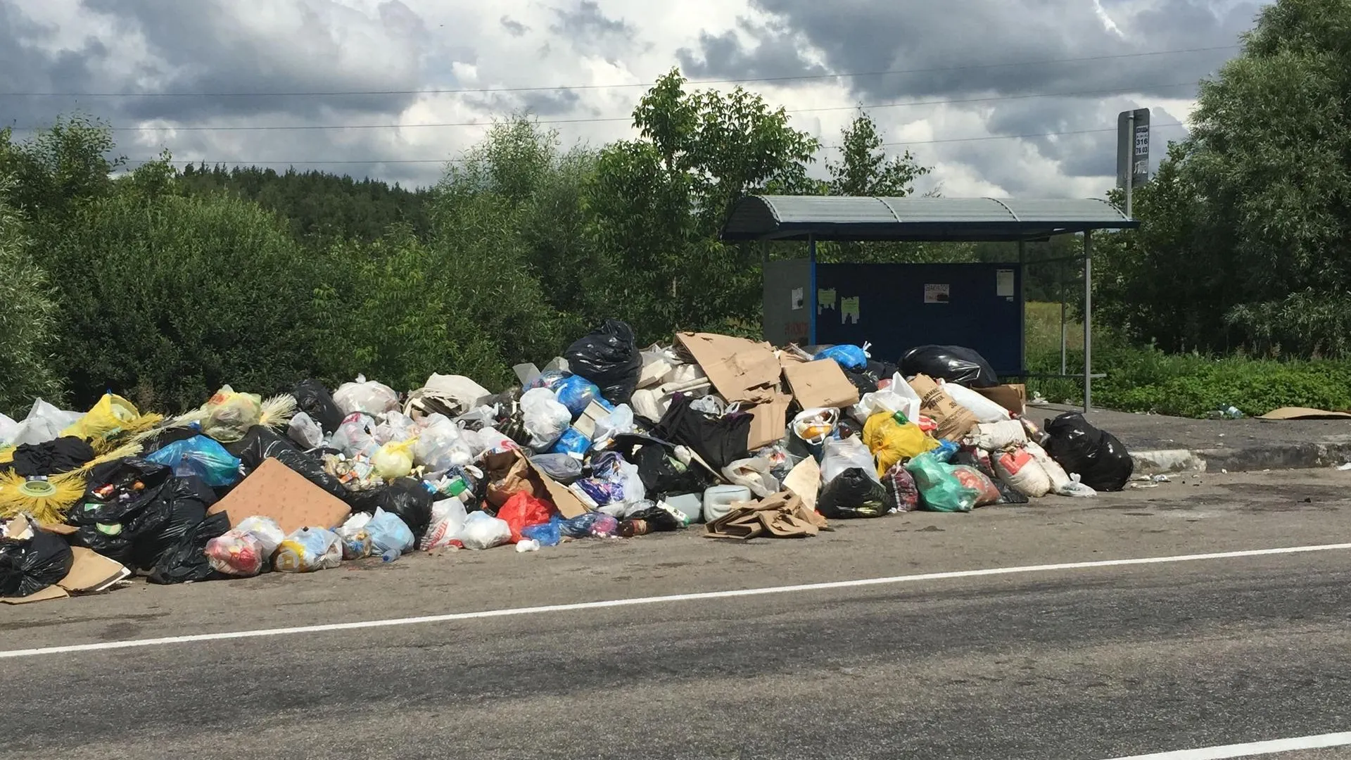 Более 100 кубометров мусора вывезли с региональных дорог Люберец за неделю