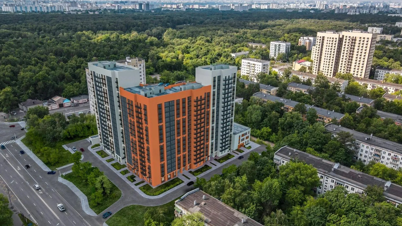 В районе Кузьминки началось строительство дома по программе реновации