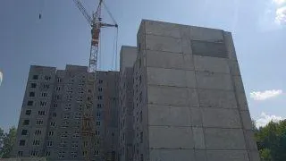 Строительная готовность дома в ЖК «Новоокский» в Коломне составляет 45%