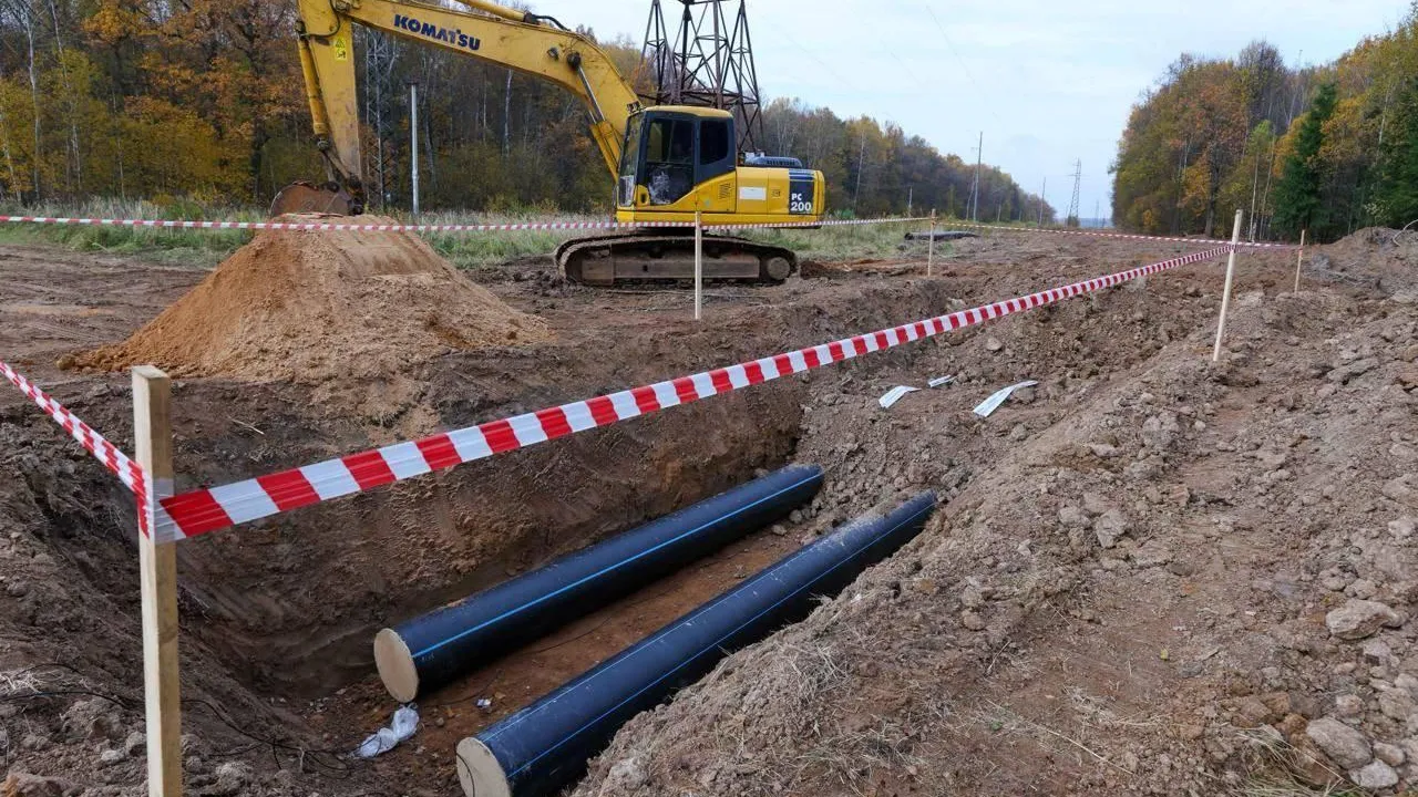 В Подольске начали сварку труб в ходе капремонта водоводов в деревне Лучинское