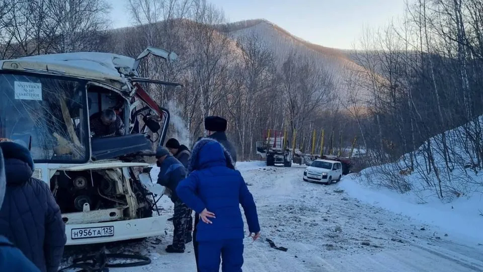 Число пострадавших в ДТП с лесовозом и автобусом в Приморье выросло до 15