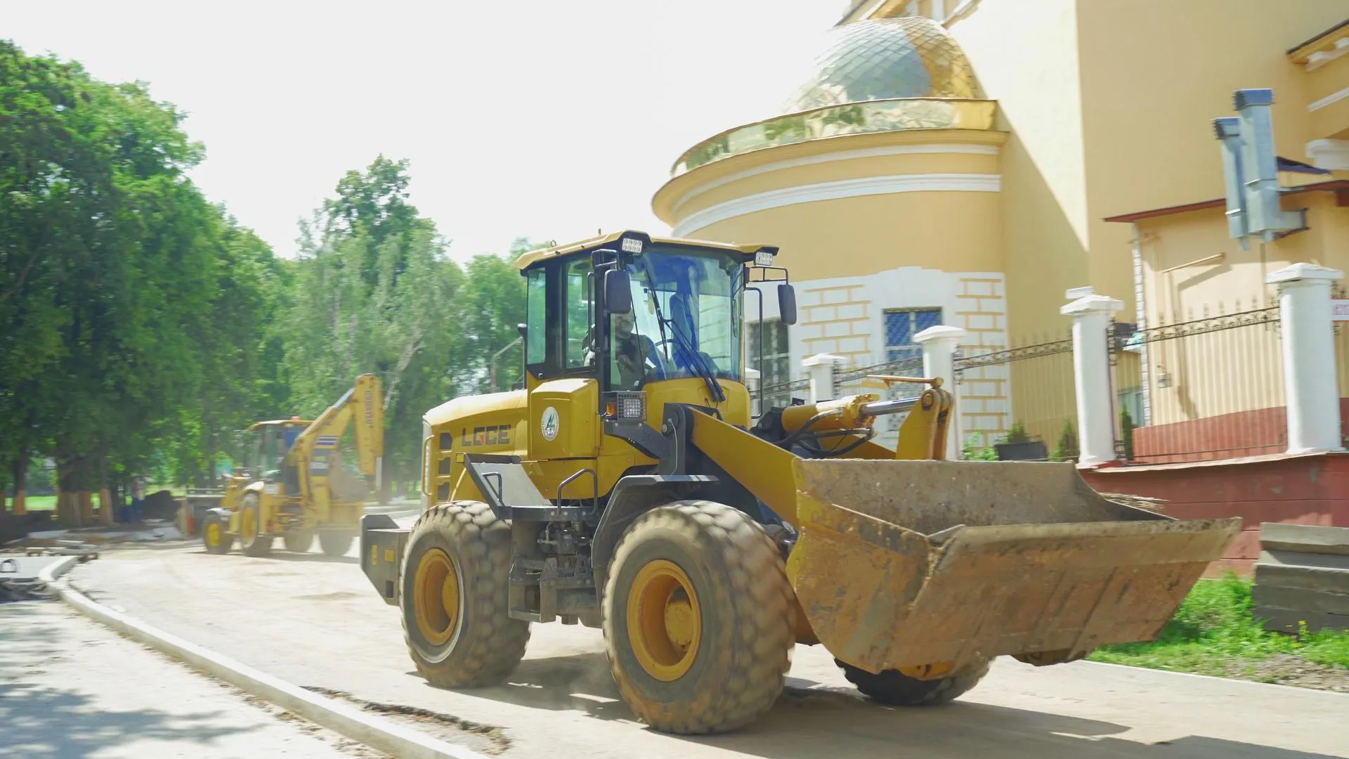 В Кашире продолжается благоустройство Советской улицы