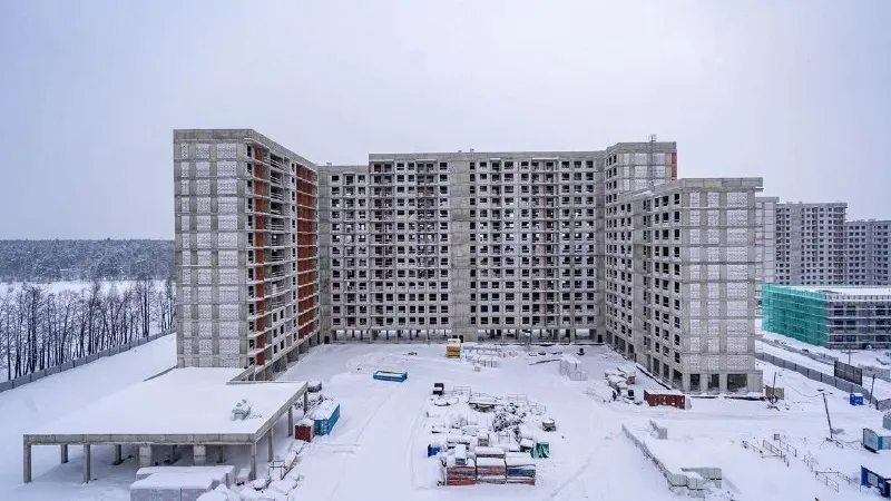 Три корпуса в подмосковном ЖК комфорт‑класса «Новое Пушкино» построены на 50%