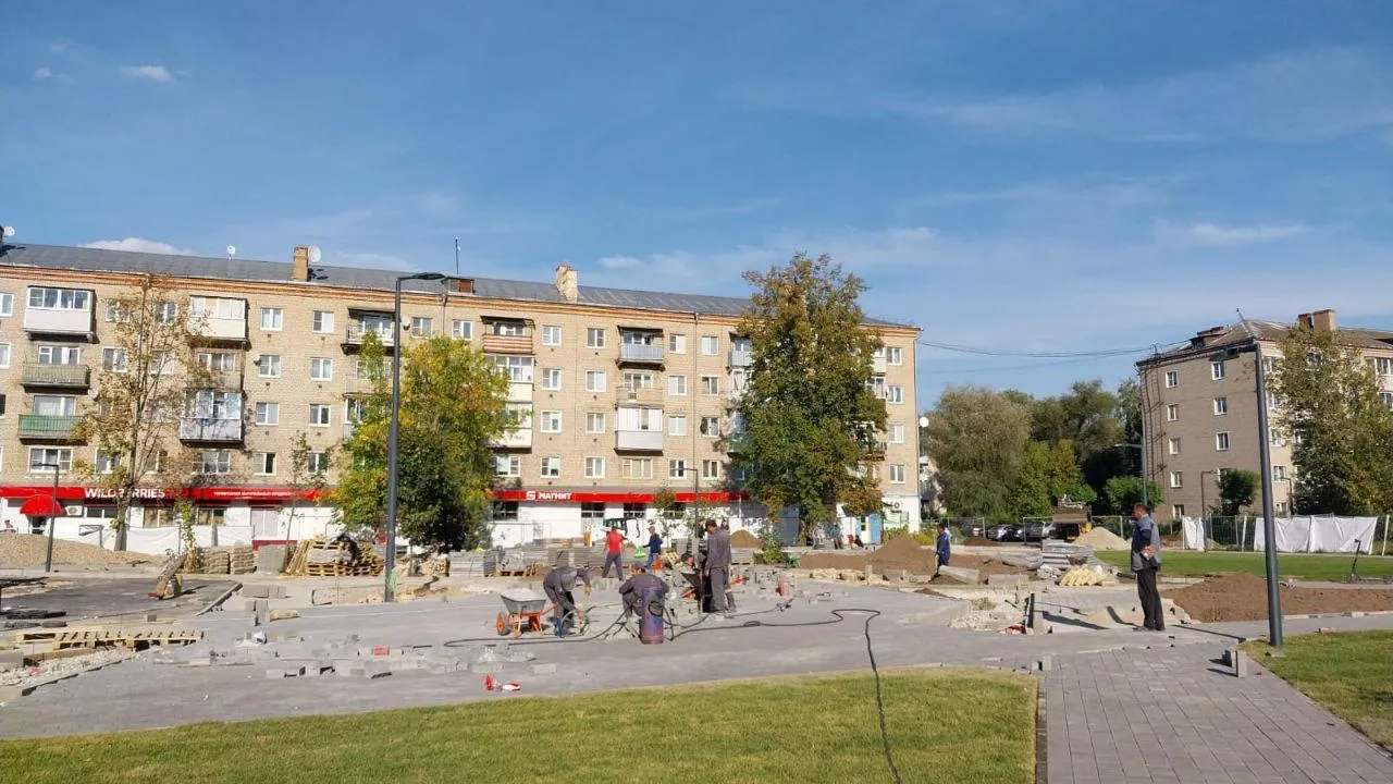 В Орехово-Зуеве благоустроили более 65 тыс кв м дворовых территорий