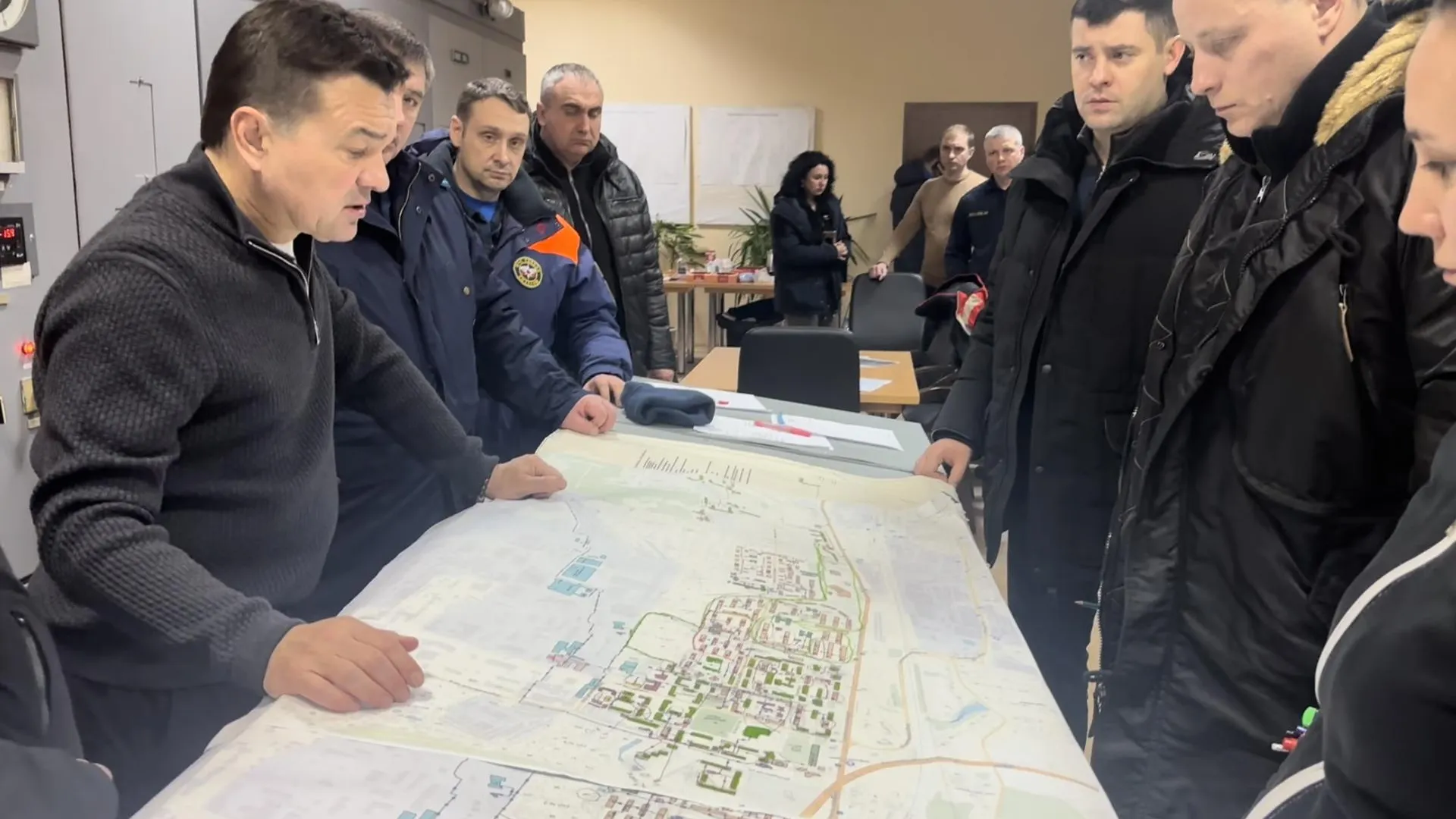 Воробьев: мы получили существенную поддержку в ликвидации аварии в Климовске