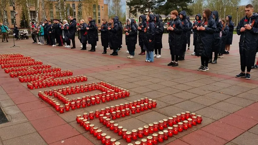 Свечи зажли на мемориале в Королеве в рамках акции «Вахта памяти»
