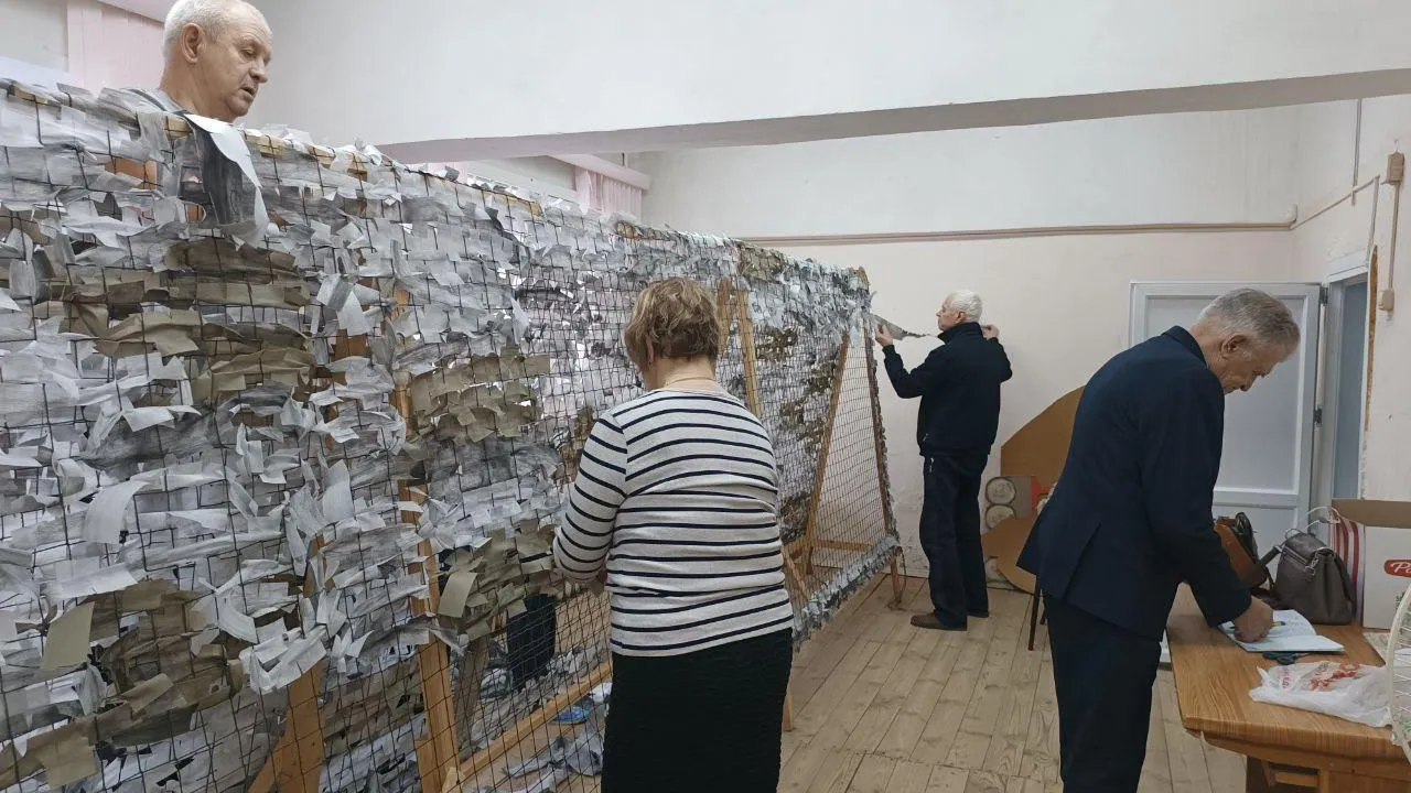 700-ю маскировочную сеть сплели в егорьевском Совете ветеранов