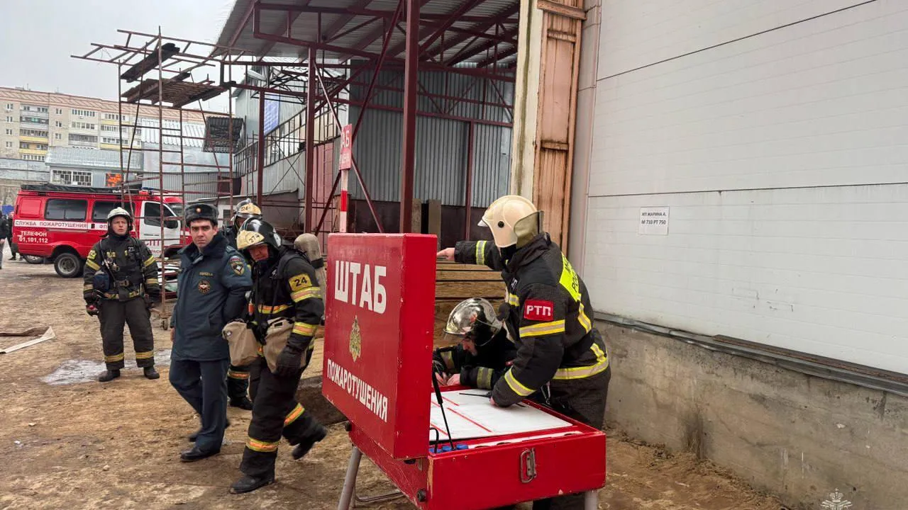 Пожар на площади 4200 «квадратов» в Климовске локализован спасателями